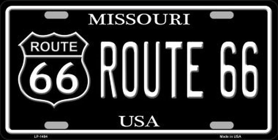 ROUTE 66 Missouri Metal License Plate Craft Supply