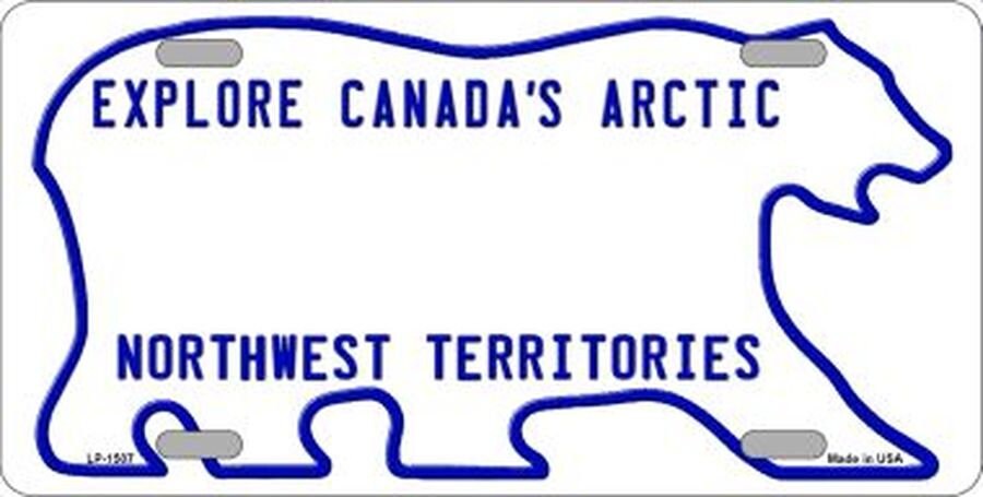 NORTHWEST TERRITORIES Canada's Arctic Metal License Plate