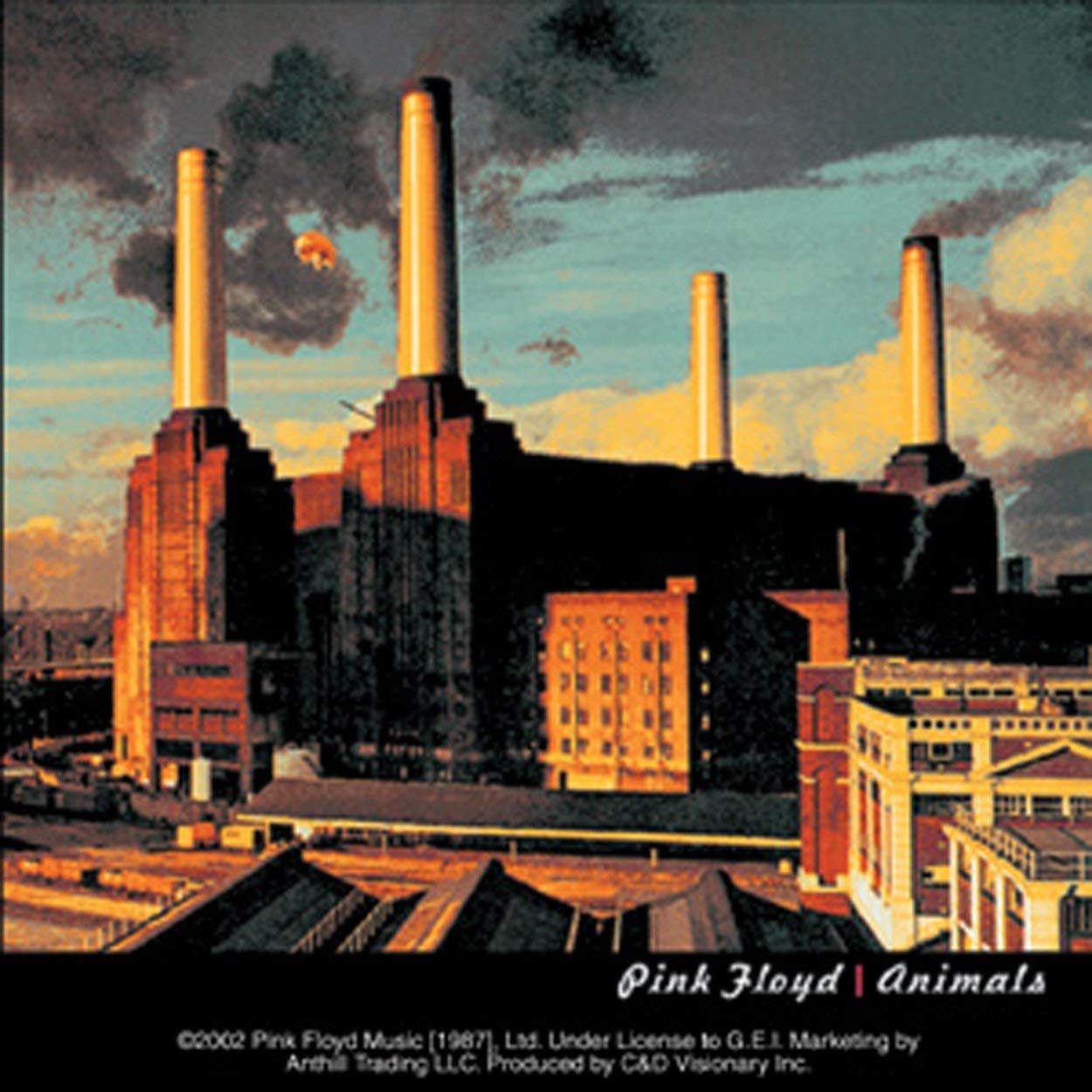 PINK FLOYD Animals Factory Sticker Decal - Rock Band Craft Supply