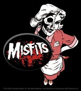 MISFITS Waitress Sticker Decal - Rock Band Craft Supply