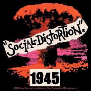 SOCIAL DISTORTION 1945 Sticker Decal - Rock Band