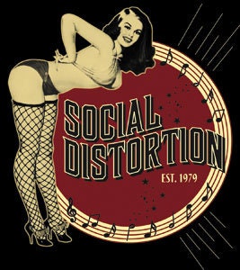 SOCIAL DISTORTION Burlesque Sticker Decal - Rock Band Craft Supply