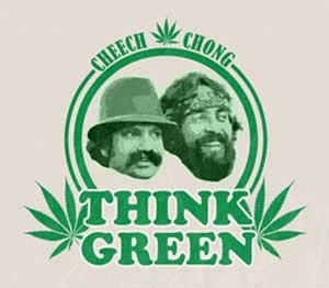 CHEECH CHONG Think Green Sticker Decal - Funny Craft Supply