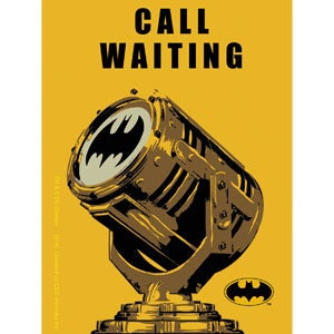 BATMAN Bat Signal Call Waiting Sticker Decal - Batman Gotham DC Comics Craft Supply