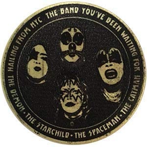 KISS Hailing from NYC Band Patch - Embroidered Rock Band Patch Applique Craft Supply