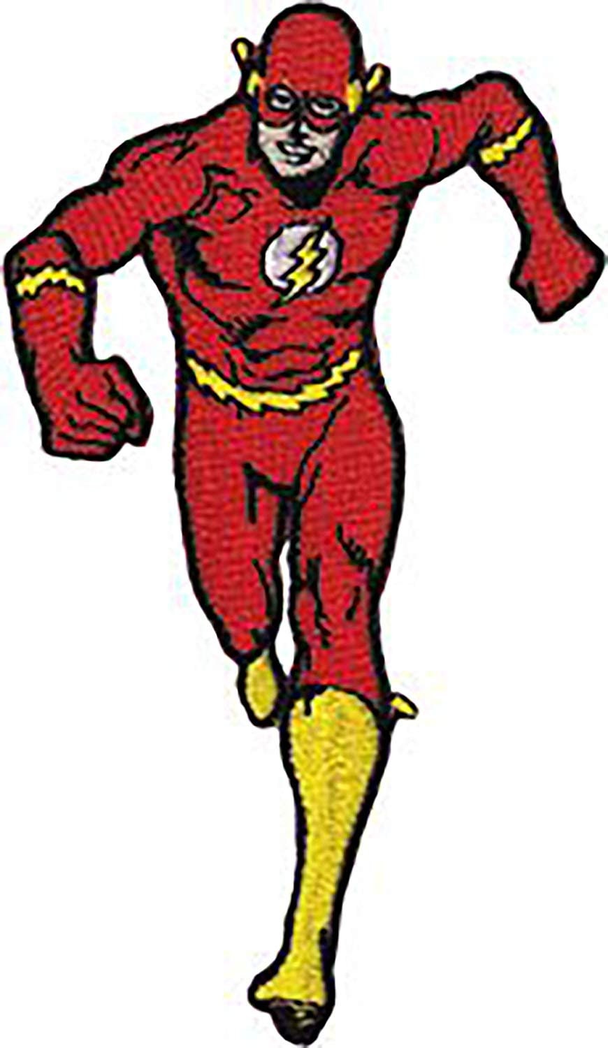 THE FLASH Running Patch - DC Comics Embroidered Patch Applique Craft Supply