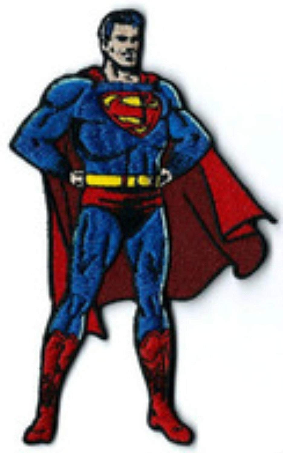 SUPERMAN Classic Standing Patch - Embroidered Dc Comics Patch Craft Supply
