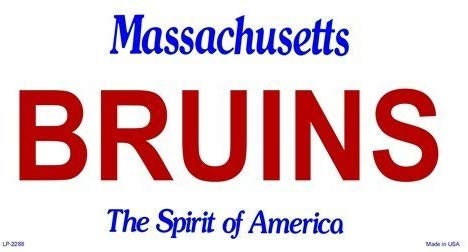 BRUINS Massachusetts State Background Metal License Plate Craft Supply
