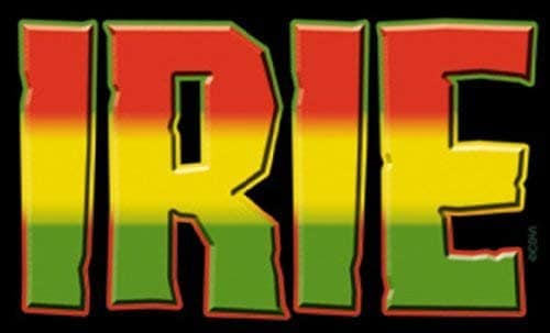 IRIE Reggae & Rasta Sticker Decal - Jamaican Craft Supply