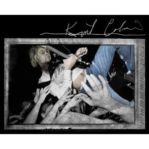 Kurt Cobain Crowd Surfing Sticker Decal - Nirvana Rock Band Craft Supply
