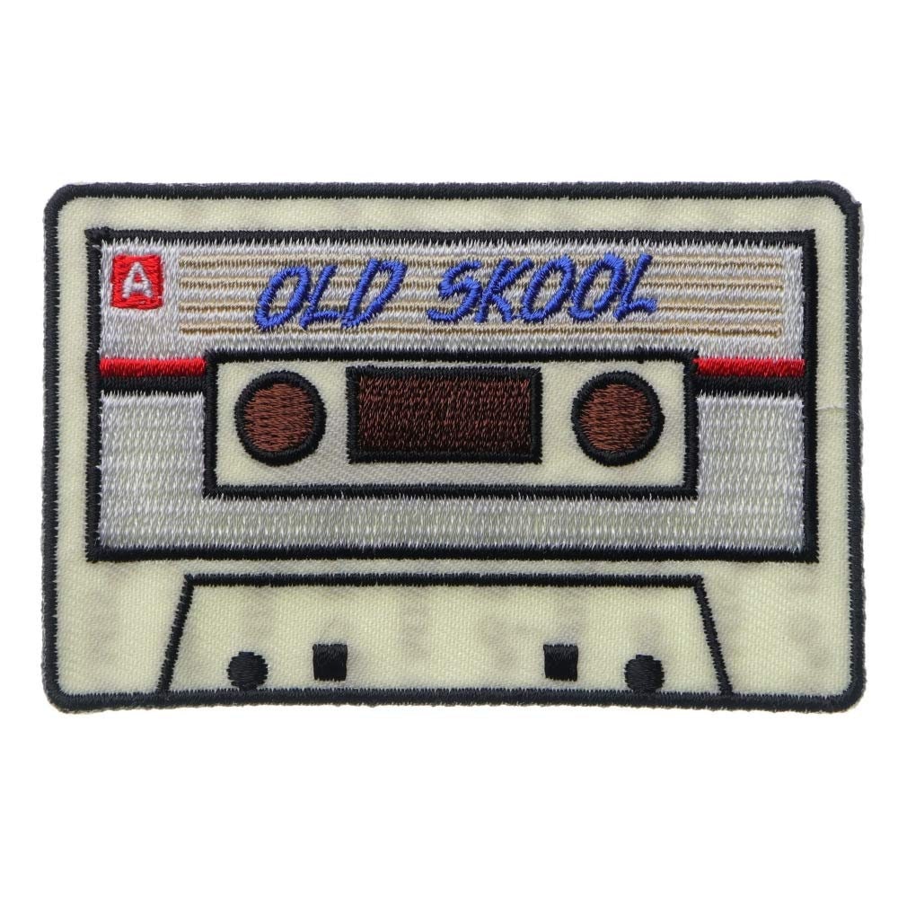 CASSETTE TAPE Old Skool Embroidered Patch Craft Supply