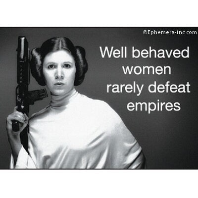 Well Behaved Women Rarely Defeat Empires Funny RECTANGLE MAGNET Craft Supply