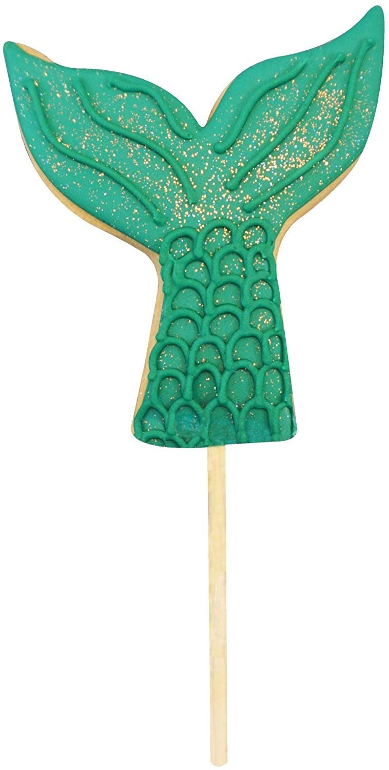 MERMAID TAIL Cookie Cutter Metal Poly-Resin Coated 3.5 Inches - Swimming Fin Sea Ocean Stencil Fondant Craft Supply