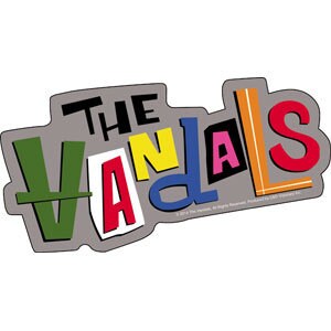 THE VANDALS Logo Rock Sticker Decal - Rock Band Craft Supply