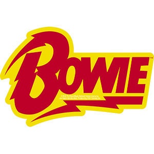 DAVID BOWIE Bolt Logo Sticker Decal - Rock Band Craft Supply