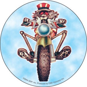 GRATEFUL DEAD Psycle Sam Sticker Decal - Rock Band Grateful Dead Craft Supply