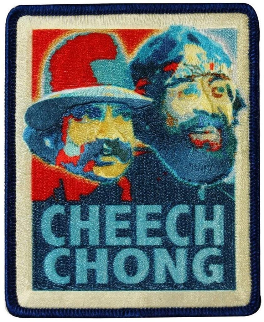 CHEECH CHONG Retro Patch - Embroidered Patch Applique Craft Supply