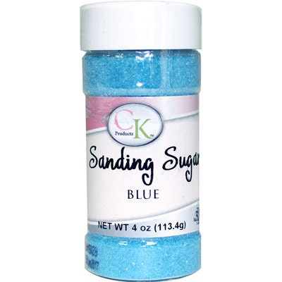 BLUE Sanding Sugar - For Cupcakes, Cakes, Cookies, Parties - 4 oz. Craft Supply