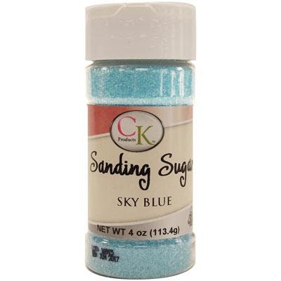 SKY BLUE Sanding Sugar - For Cupcakes, Cakes, Cookies, Parties - 4 oz. Craft Supply