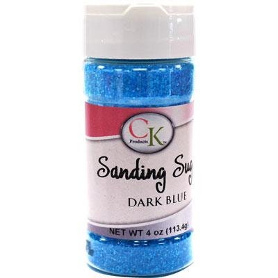 DARK BLUE Sanding Sugar - For Cupcakes, Cakes, Cookies, Parties - 4 oz. Craft Supply