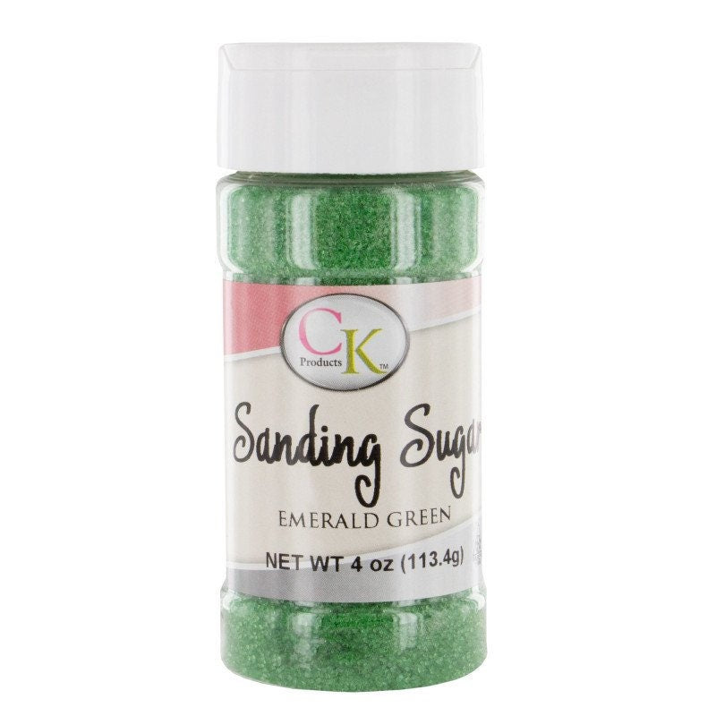 EMERALD GREEN Sanding Sugar - For Cupcakes, Cakes, Cookies, Parties - 4 oz. Craft Supply