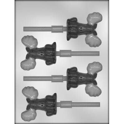 MOOSE Sucker Chocolate Candy Mold -- Woods Wild Animal Elk Craft Supply