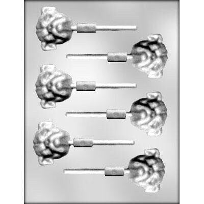 BULLDOG Sucker Chocolate Candy Mold -- Animal Dog Pet Paw Soap