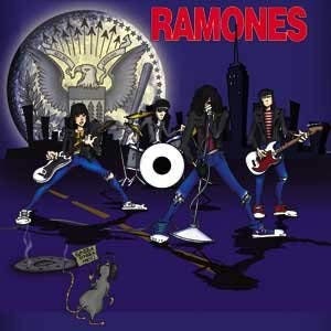 RAMONES Band Cartoon Magnet for Refrigerators and Lockers - Rock Band 3x3 Craft Supply