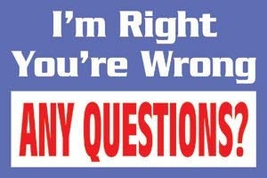 I'm Right You're Wrong Any Questions? Magnet for Refrigerators and Lockers Funny Craft Supply