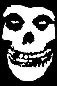 MISFITS Skull Magnet for Refrigerators and Lockers - Rock Band Craft Supply