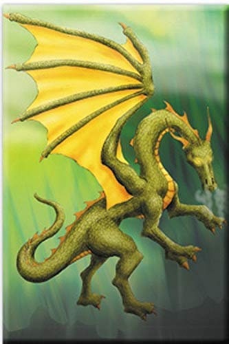 GREEN DRAGON Magnet for Refrigerators and Lockers Craft Supply
