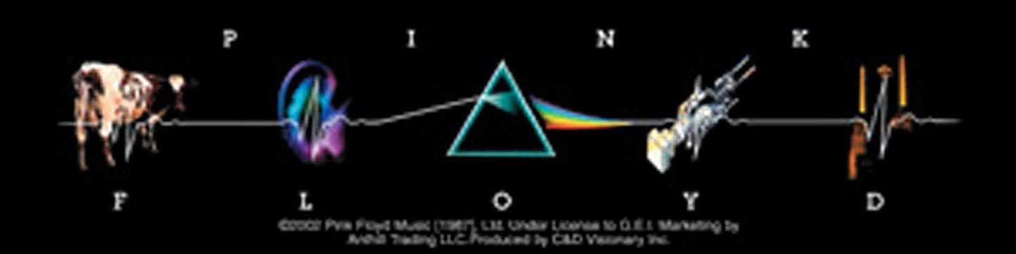 PINK FLOYD L.P. Collage Sticker Decal - Rock Band Craft Supply