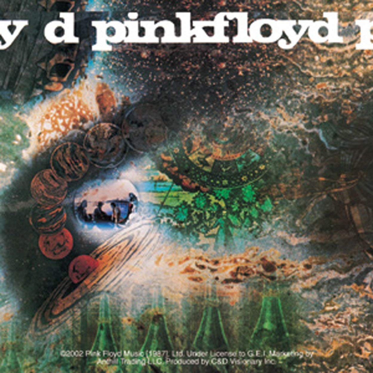 PINK FLOYD Saucer Sticker Decal - Rock Band Craft Supply