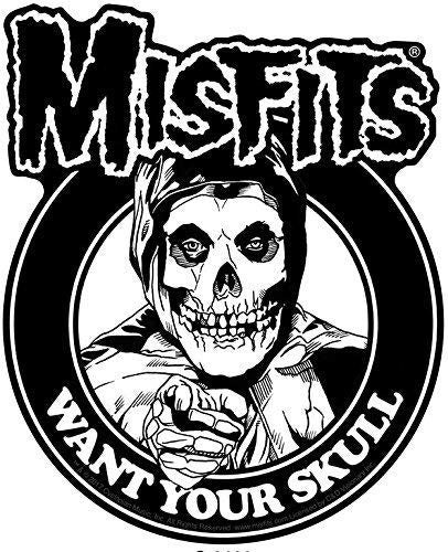 MISFITS Want Your Skull Sticker Decal - Rock Band Craft Supply
