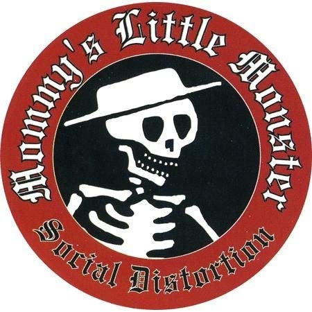 SOCIAL DISTORTION Little Monster Round Sticker Decal - Rock Band Craft Supply