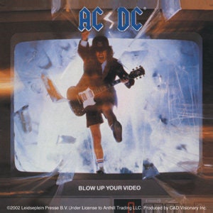 ACDC Blow Up Video Rock Sticker Decal - Rock Band Craft Supply