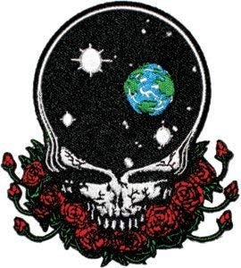GRATEFUL DEAD Space Your Face Patch - Embroidered Rock Band Patch Applique