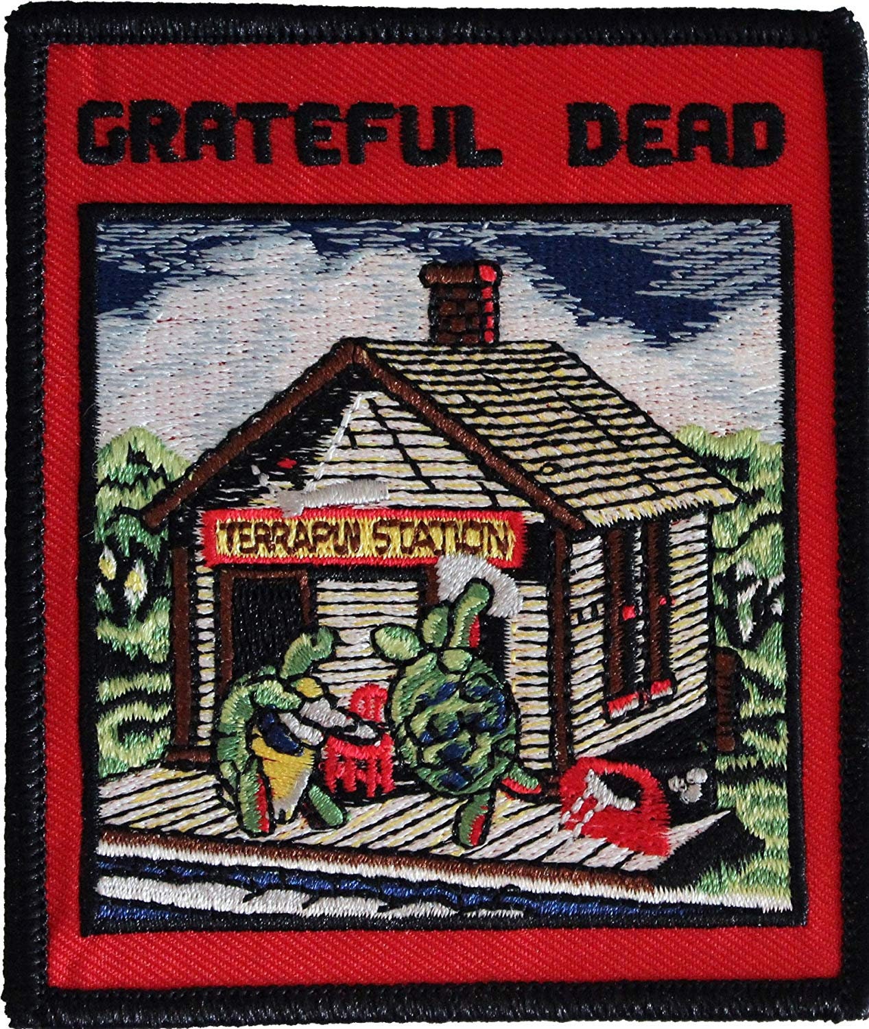 GRATEFUL DEAD Terrapin Station Turtle Album Patch - Embroidered Rock Band Patch Applique