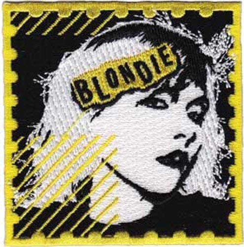 BLONDIE Postage Stamp Patch - Embroidered Rock Band Patch Applique Craft Supply