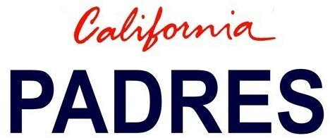 PADRES California State Background Metal License Plate Craft Supply
