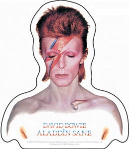 DAVID BOWIE Aladdin Sticker Decal - Rock Band Craft Supply