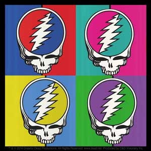 GRATEFUL DEAD SYF 4 Square Rock Sticker Decal - Rock Band Craft Supply