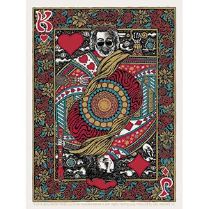 JERRY GARCIA Card Sticker Decal - Rock Band Grateful Dead Craft Supply