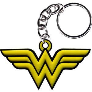 WONDER WOMAN Rubber Keychain - Classic Logo - DC Comics Craft Supply