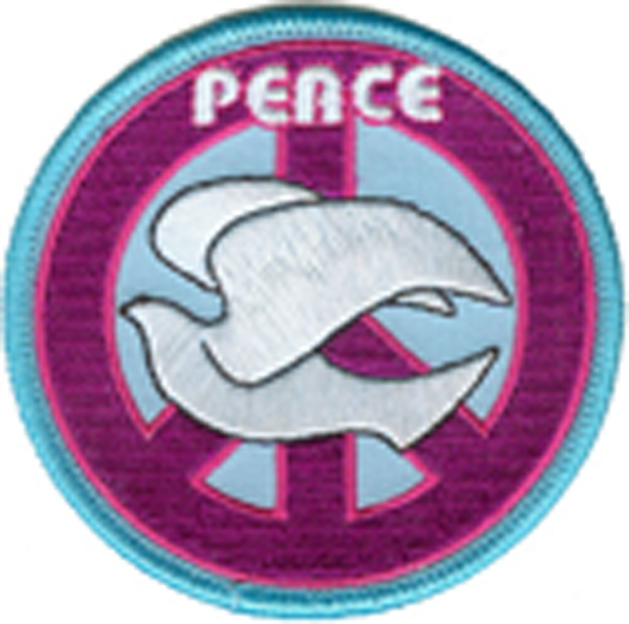 DOVE PEACE Patch - Peace Love Happiness Freedom Pride Embroidered Patch Applique Craft Supply