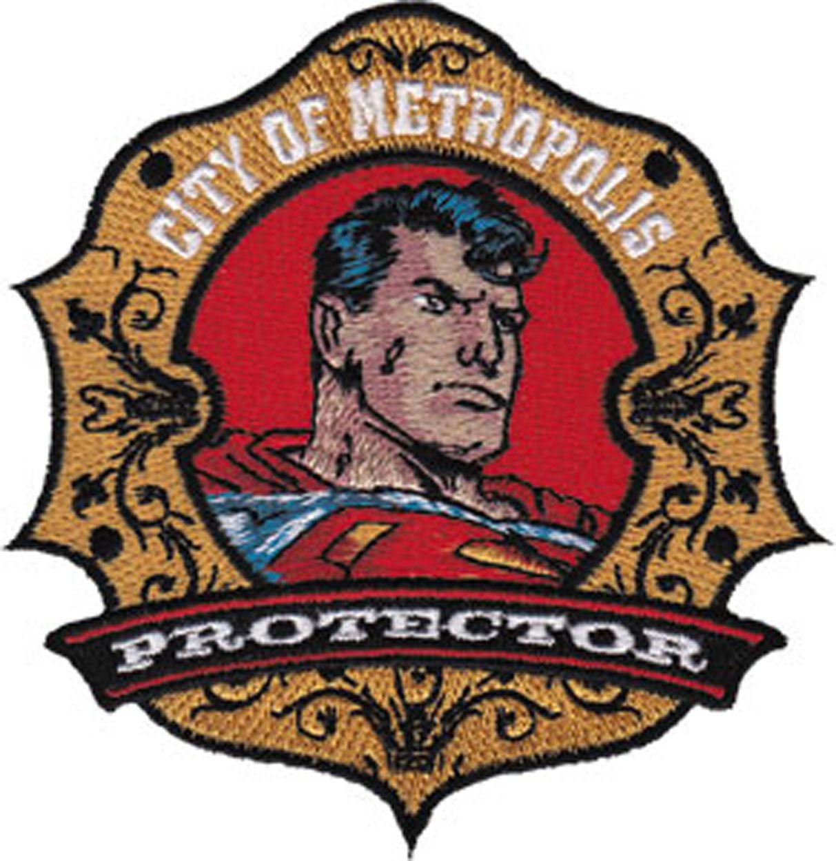 SUPERMAN Badge Patch - City Of Metropolis Protector Embroidered Dc Comics Patch Craft Supply