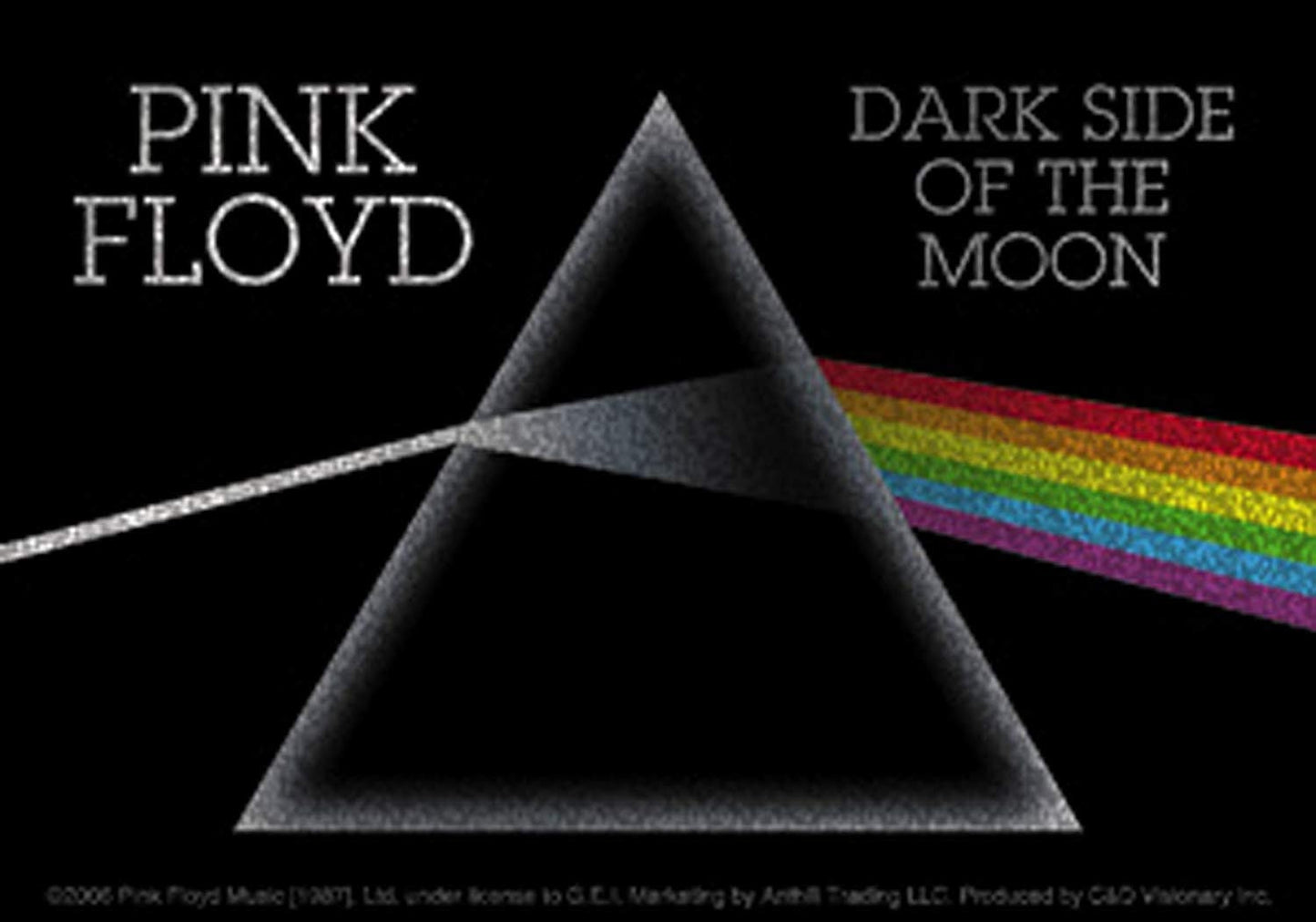 PINK FLOYD dsom Glitter Sticker Decal - Dark Side Of The Moon Album Rock Band