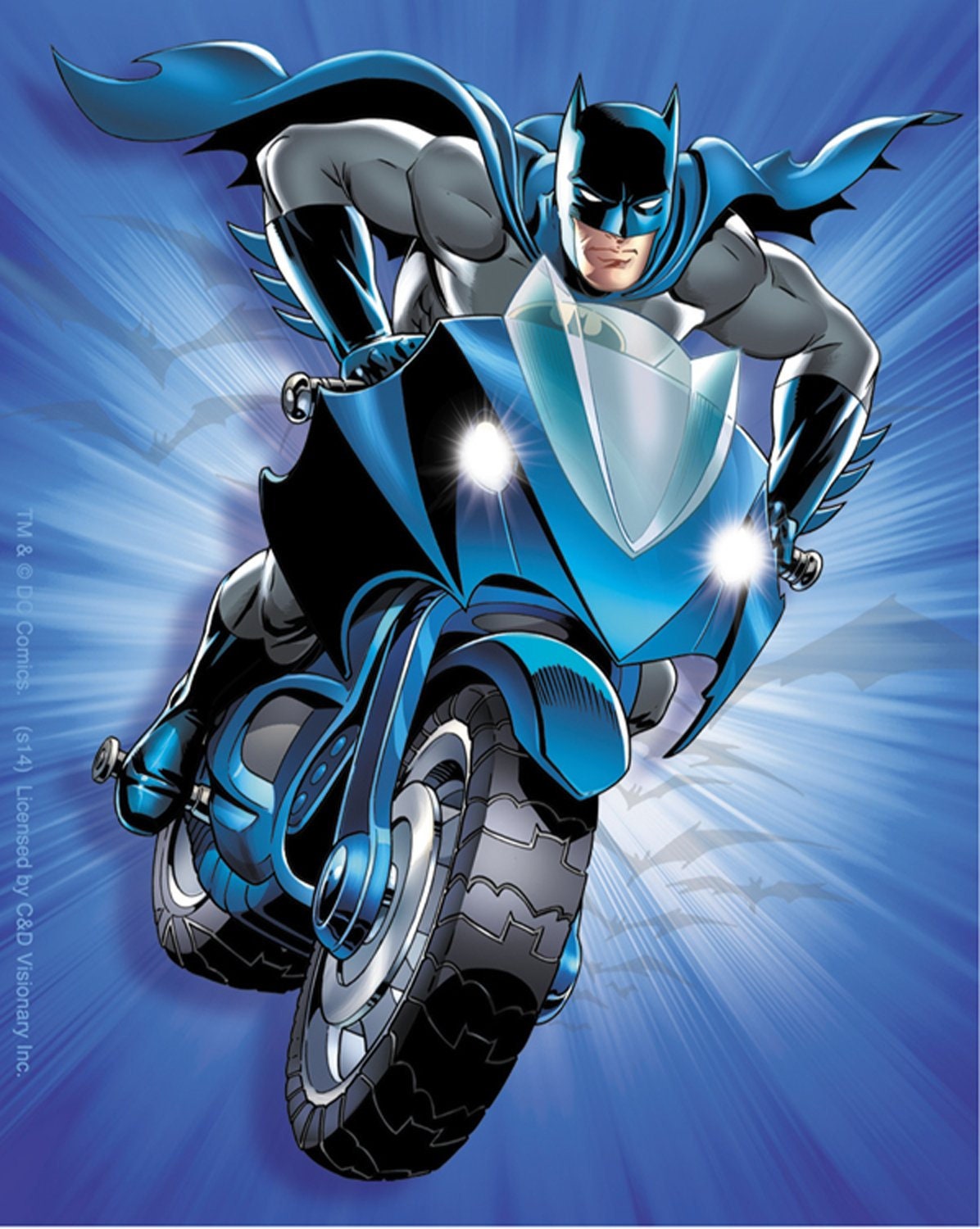 BATMAN Bat Cycle Bike Motorcycle Sticker Decal - DC Comics Robin Craft Supply