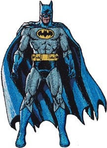 BATMAN Standing Patch - Embroidered Dc Comics Patch