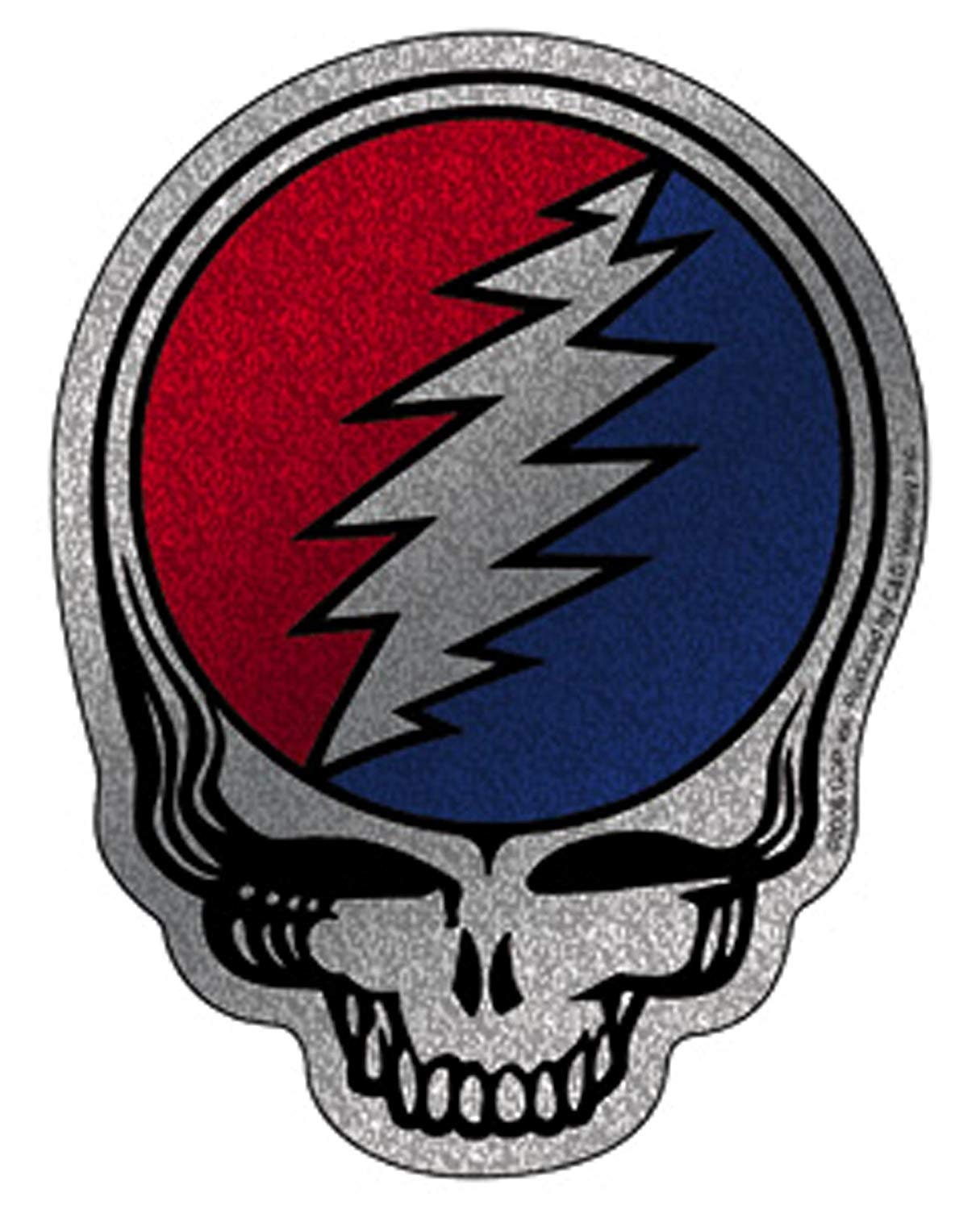 GRATEFUL DEAD Steal Your Face Glitter Sticker Decal - Rock Band Craft Supply